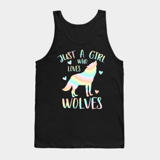 Just a girl who loves wolves Tank Top